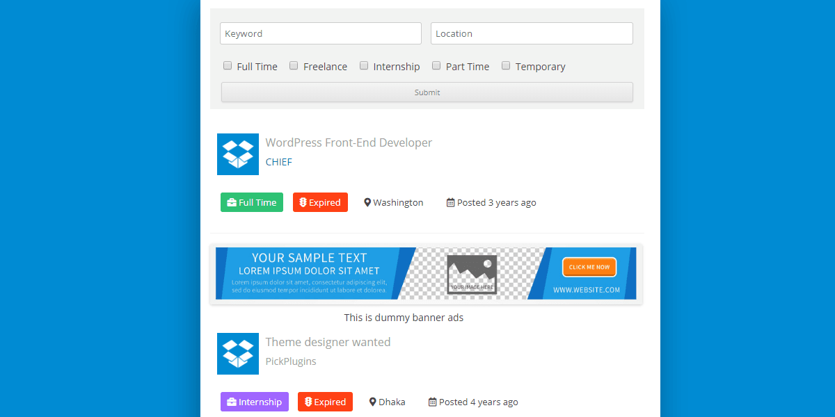 Job Board Plugin